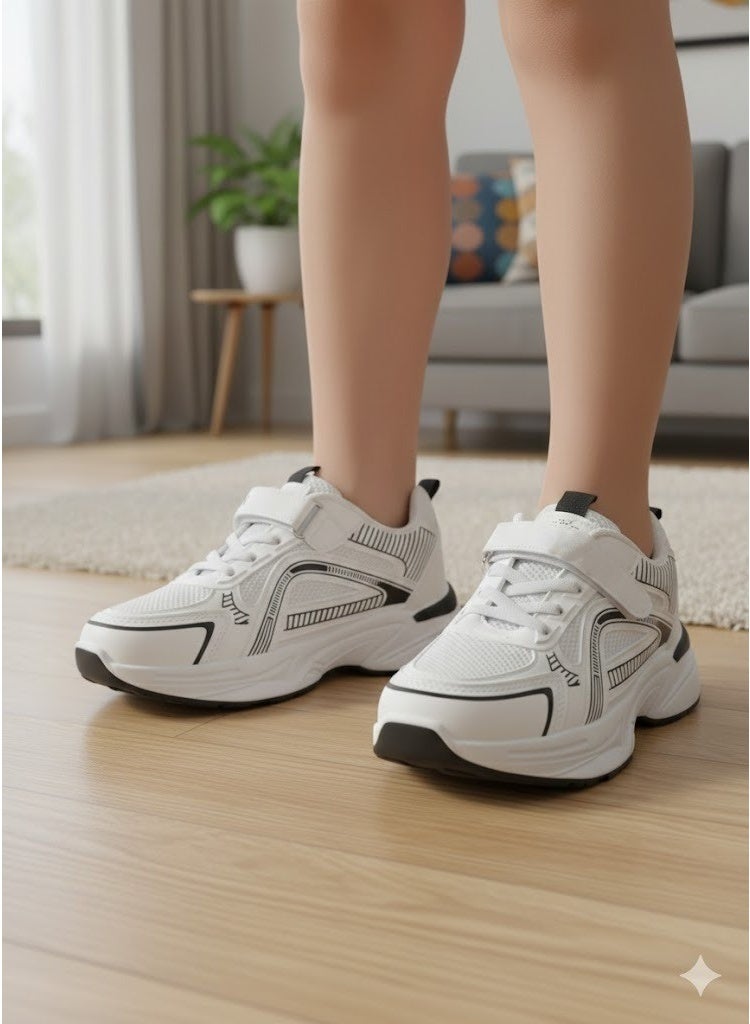 كوتشي حذاء أطفال رياضي مريح وخفيف الوزن – تصميم عملي للمدرسة واللعب اليومي - مقاس 27 - Image 2